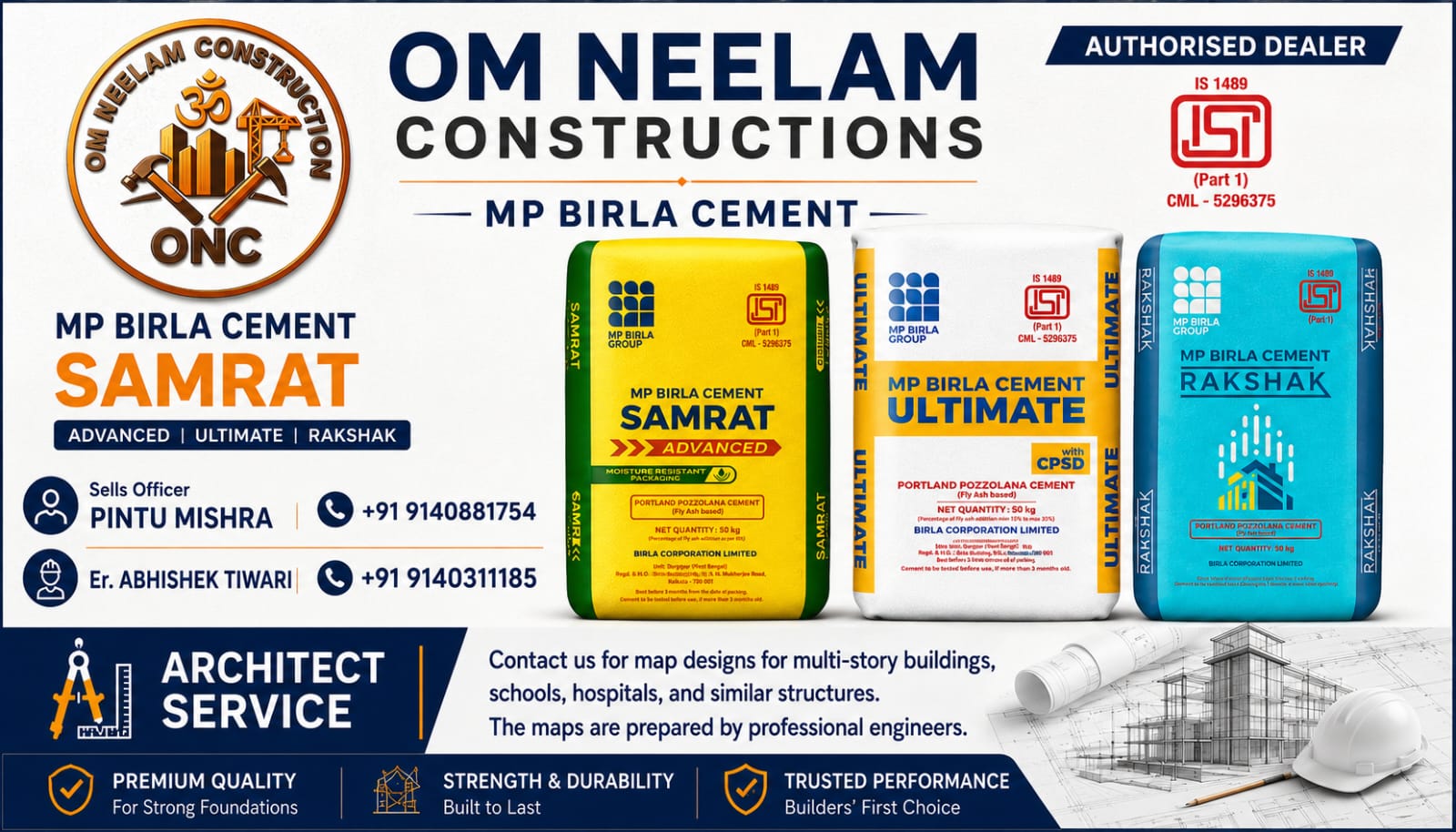 Om Neelam Constructions Banner